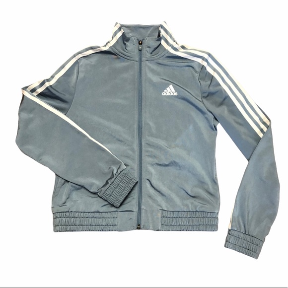 adidas Tops - BRAND NEW Adidas Gray Zip-Up Track Jacket